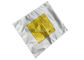 電子部品を郵送するためにヒート シールされる黄色いロゴのアルミ ホイル袋
