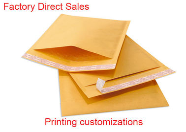 2つの密封の側面のクラフトの泡封筒、注文の印刷された泡郵便利用者8*9のインチ