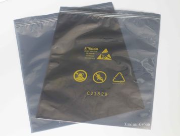 120 * 150 + 40のMmの黒の反静的な保護袋はジッパーによって防水する