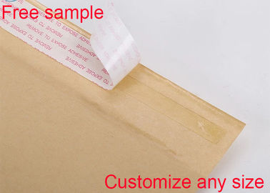 封筒の黄色い密封された気泡緩衝材の袋を出荷する再生利用できるクラフト紙の泡郵便利用者